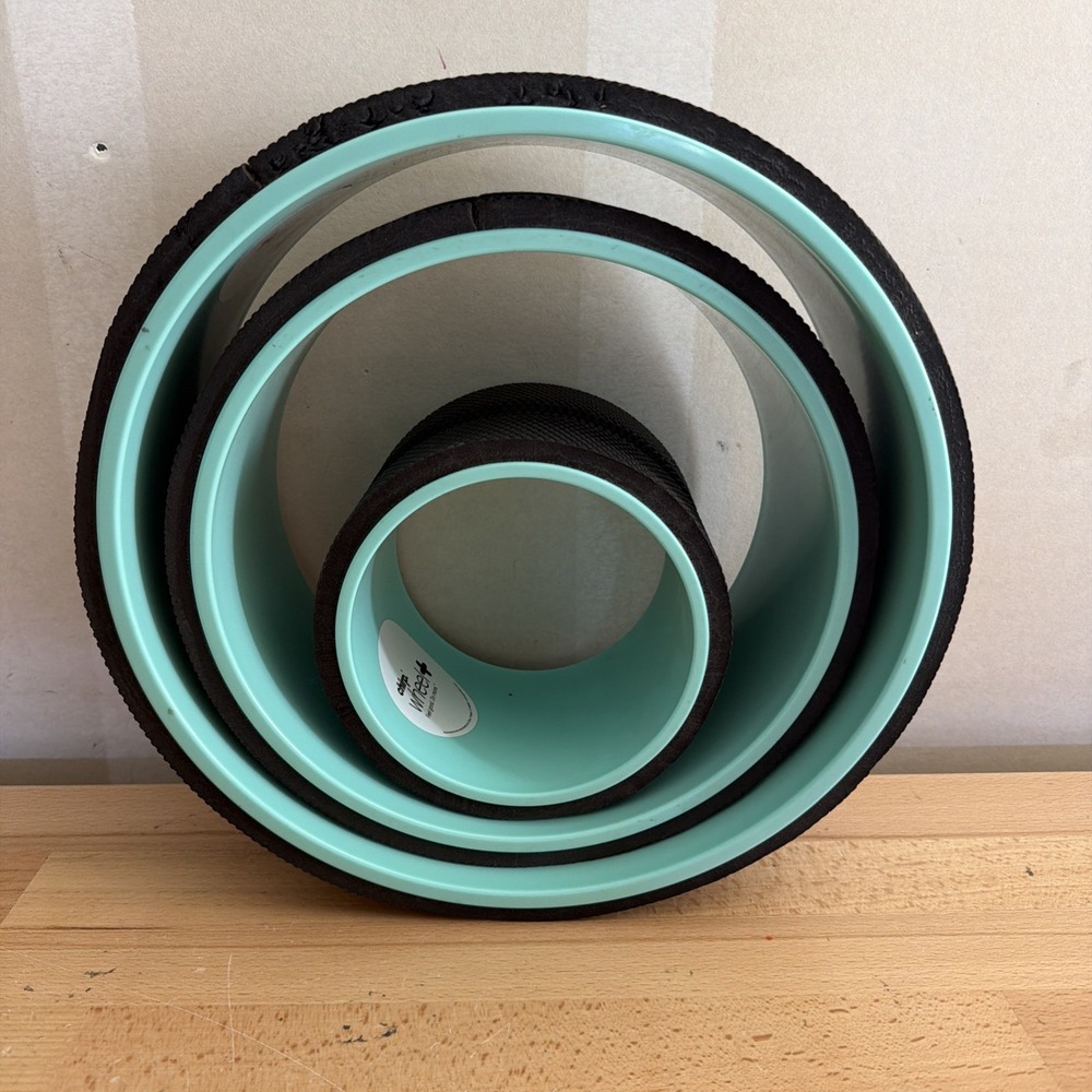 Chirp Wheel+ Foam Roller Set 3 Wheels Gentle Medium Deep Tissue Teal Black